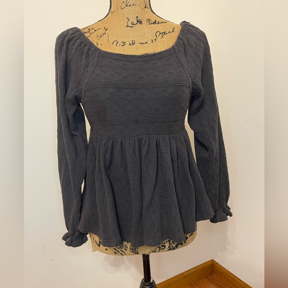 Dark Grey Entro Blouse - Size S